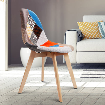 Artiss Dining Chairs Set of 2 Fabric Retro Replica DSW.