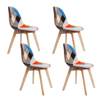 Artiss Dining Chairs Set of 4 Fabric Retro Replica DSW.