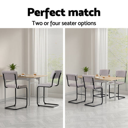 Artiss 2x Bar Stools Kitchen Dining Chairs Gas Lift Stool Wooden Leather Black.