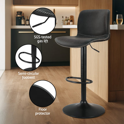 Artiss 4x Bar Stools Bamboo Rattan Stool Counter Chair Kitchen Barstools.