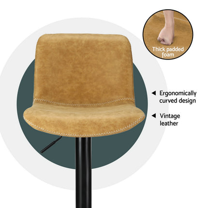 Artiss 4x Bar Stools Bamboo Rattan Stool Counter Chair Kitchen Barstools.
