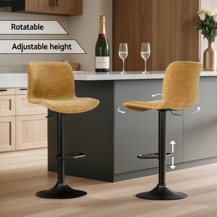Artiss 4x Bar Stools Bamboo Rattan Stool Counter Chair Kitchen Barstools.