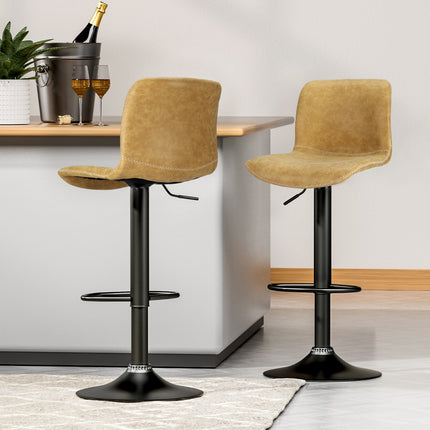 Artiss 4x Bar Stools Bamboo Rattan Stool Counter Chair Kitchen Barstools.