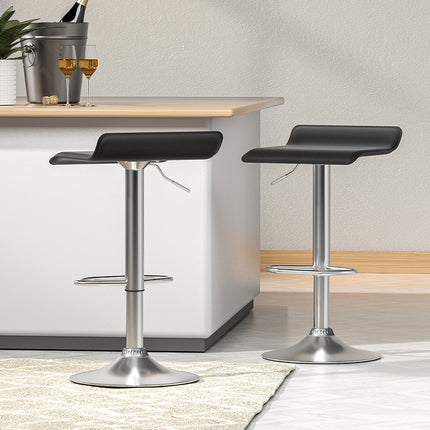 Artiss 2x Bar Stools Faux Leather Chair White.