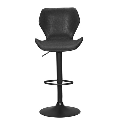 Artiss Bar Stools Kitchen Counter Stools Swivel Gas Lift Vintage Chairs Black x2.