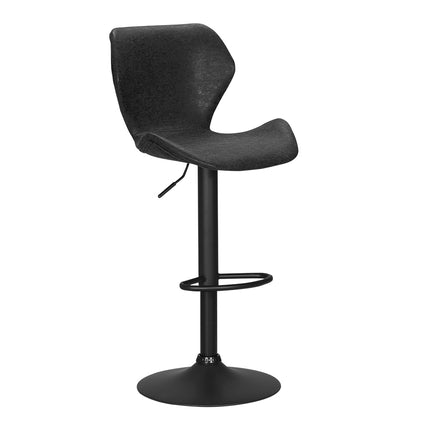 Artiss Bar Stools Kitchen Counter Stools Swivel Gas Lift Vintage Chairs Black x2.