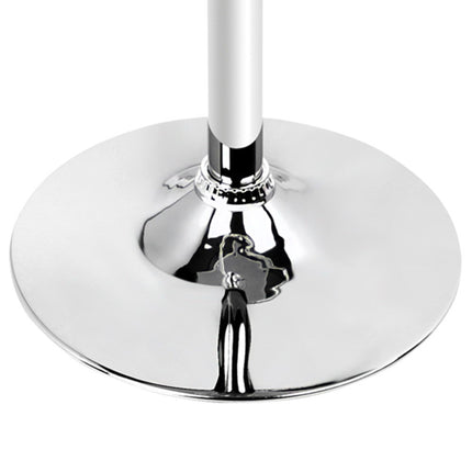 Artiss Bar Table Gas Lift Round White.
