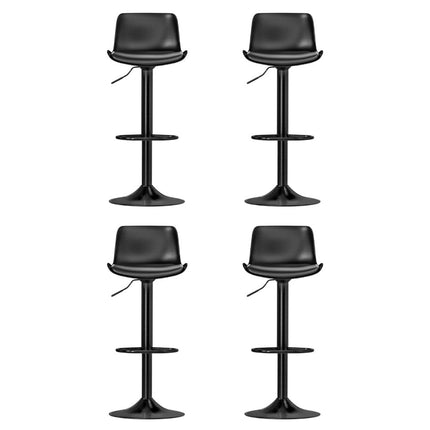 Artiss 4x Bar Stools Padded Seat Gas Lift Black.