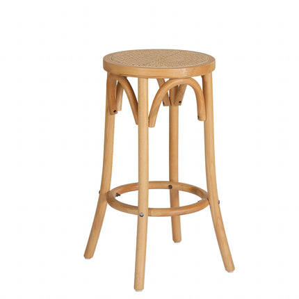 Artiss Bar Stool Rattan Seat Wooden.