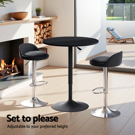 Artiss Bar Table and Stools Set Dining Desk Kitchen Chairs Cafe Pub.