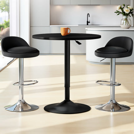 Artiss Bar Table and Stools Set Dining Desk Kitchen Chairs Cafe Pub.