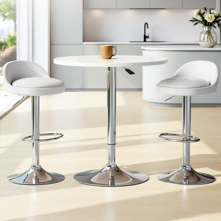 Artiss Bar Table and Stools Set Dining Desk Kitchen Chairs Cafe Pub.