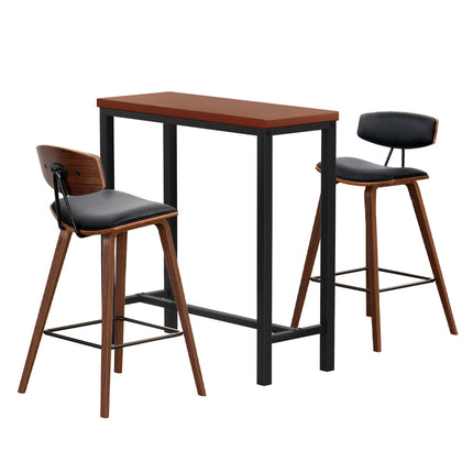Artiss Bar Table and Stools Set Dining Desk Kitchen Chairs Cafe Pub.