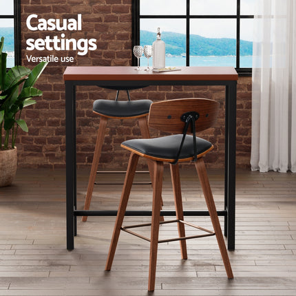 Artiss Bar Table and Stools Set Dining Desk Kitchen Chairs Cafe Pub.
