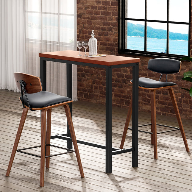 Artiss Bar Table and Stools Set Dining Desk Kitchen Chairs Cafe Pub.