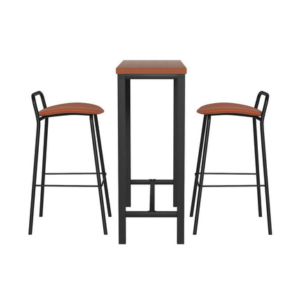 Artiss Bar Table and Stools Set Dining Desk Kitchen Chairs Cafe Pub.
