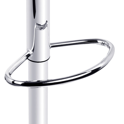 Artiss Bar Stools Gas Lift Leather w/Armrest Black.