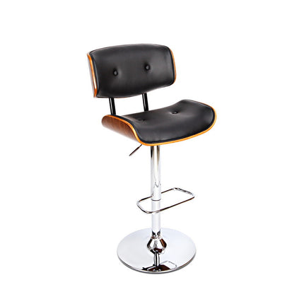Artiss Bar Stools Gas Lift Leather Black.