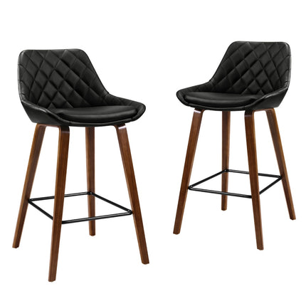 Artiss 4x Bar Stools PU Seat Wooden.