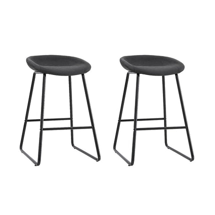 Artiss 2x Bar Stools Kitchen Dining Chairs Counter Stool PU Leather Metal.