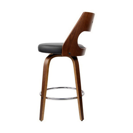 Artiss 4x Bar Stools Swivel Leather Chair 65cm.