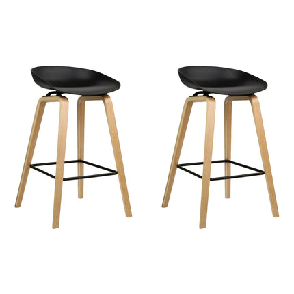 Artiss 2x Bar Stools Wooden.