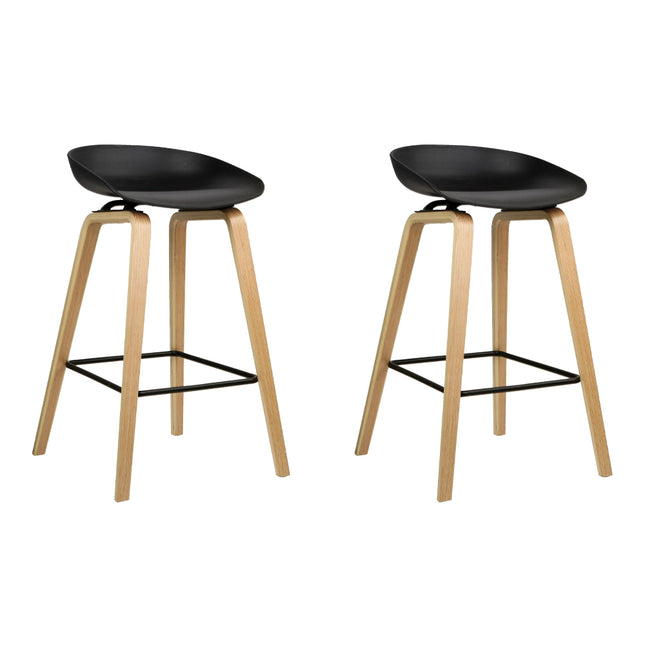 Artiss 2x Bar Stools Wooden.