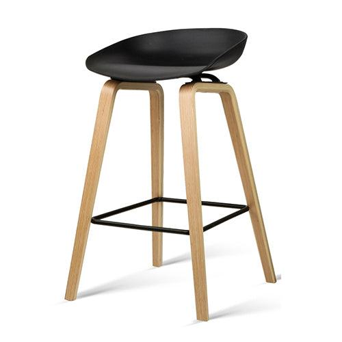 4x Artiss Bar Stools Kitchen Counter Stool Dining Chairs Wooden Black.