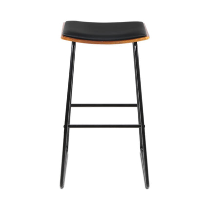 Artiss Bar Stools Kitchen Counter Stools Metal Chairs x2.