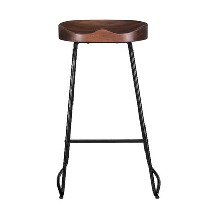 Artiss 2x Bar Stools Tractor Seat 75cm Black.