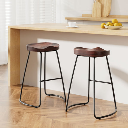 Artiss 2x Bar Stools Tractor Seat 65cm.