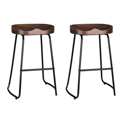 Artiss 2x Bar Stools Tractor Seat 65cm.