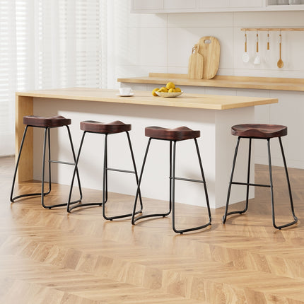 Artiss 4x Bar Stools Tractor Seat 65cm.