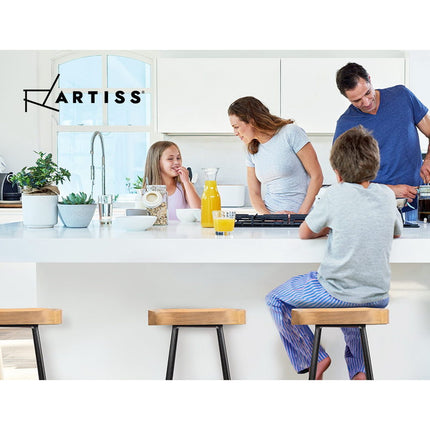 Artiss 4x Bar Stools Tractor Seat 75cm Wooden.