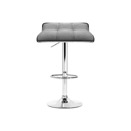 Artiss 4x Bar Stools Linen Padded Gas Lift.