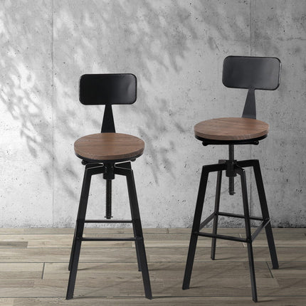 Artiss Bar Stools Kitchen Counter Chairs Vintage Metal Chairs.