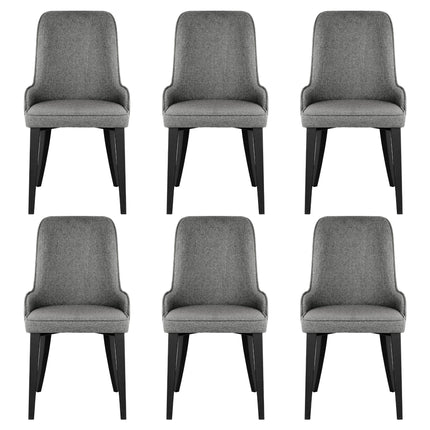 Artiss Dining Chairs Set of 6 Linen Fabric Grey