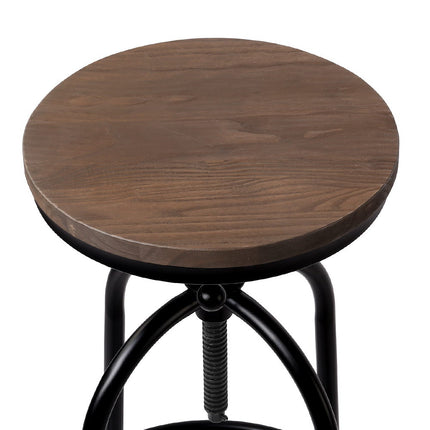 Artiss Bar Stools Adjustable Wood Chairs.