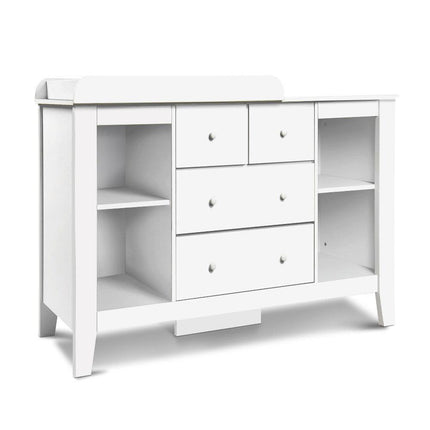 Keezi Baby Changing Table Diaper Station Drawers Chest Cabinet Nursery Furniture.
