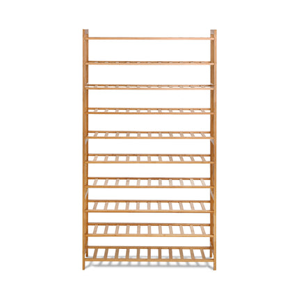Artiss Shoe Rack Cabinet Bamboo 10-tier 50 Pairs.