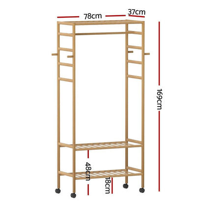 Artiss Clothes Rack Wardrobe Coat Stand 169cm.