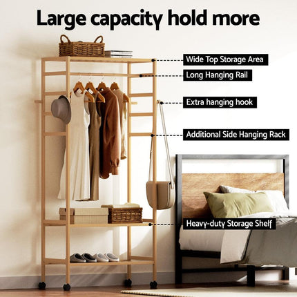 Artiss Clothes Rack Wardrobe Coat Stand 169cm.