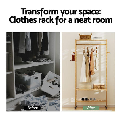 Artiss Clothes Rack Wardrobe Coat Stand 169cm.