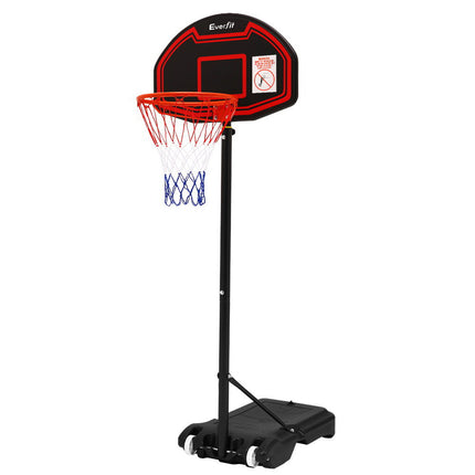 Everfit 2.1M Basketball Hoop Stand System Adjustable Portable Pro Kids Black.