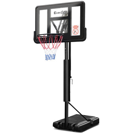 Everfit 3.05M Basketball Hoop Stand System Adjustable Height Portable Pro Black.