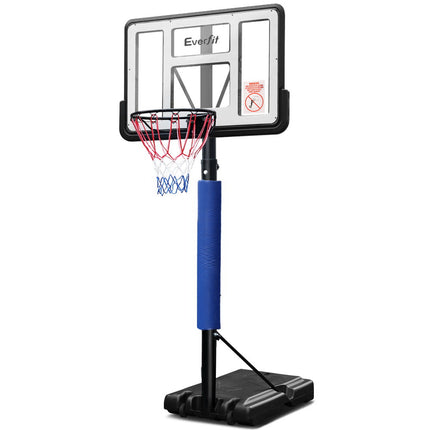 Everfit 3.05M Basketball Hoop Stand System Adjustable Height Portable Pro Blue.