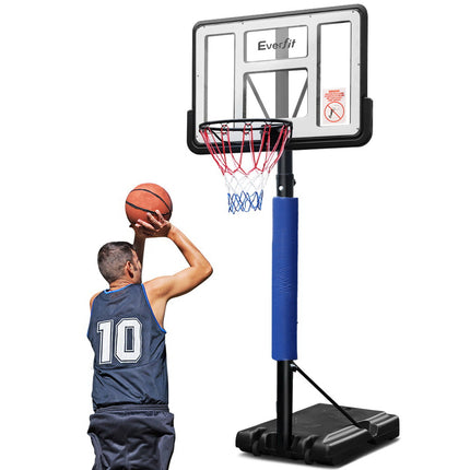 Everfit 3.05M Basketball Hoop Stand System Adjustable Height Portable Pro Blue.