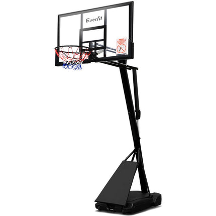 Everfit 3.05M Basketball Hoop Stand System Adjustable Height Portable Black Pro.