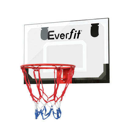 Everfit 23" Mini Basketball Hoop Backboard Door Wall Mounted Sports Kids Black.