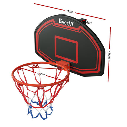 Everfit 38" Basketball Hoop Backboard Door Wall Mounted Ring Net Sports Kids.